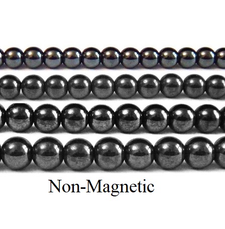 10 Strands 16" Each Round Hematite Beads (NON-Magnetic) AAA Quality #HROUND