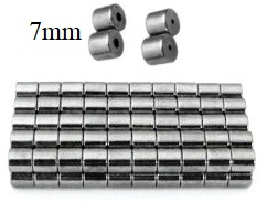 100 Sets 7x7xmm Gunmetal Color Magnetic Clasps #MC7