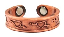 Wounded Heart Solid Copper Magnetic Ring #MCR122