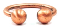 Balls Copper Over Brass Magnetic Ring #MCR135