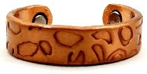 Tiger Skin Solid Copper Magnetic Ring #MCR142