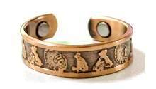 Indian Life Solid Copper Magnetic Ring #MCR145