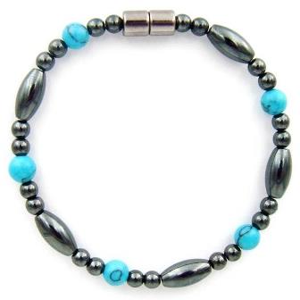 1 PC. (Magnetic) Turquoise Magnetic Bracelet Hematite Bracelet #MHB104
