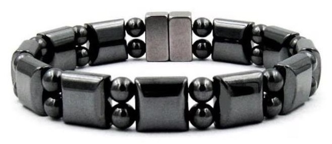 Double Line Hematite Magnetic Bracelet for Couple Men and Women #MHB200